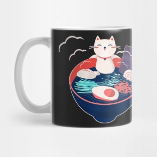 kawaii vintage style japenese ramen cat Mug